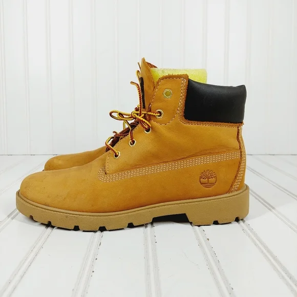 Timberland 6Inch Classic Waterproof Leather Yellow Wheat Lace Up Boots I422 Timberland Men main image 3